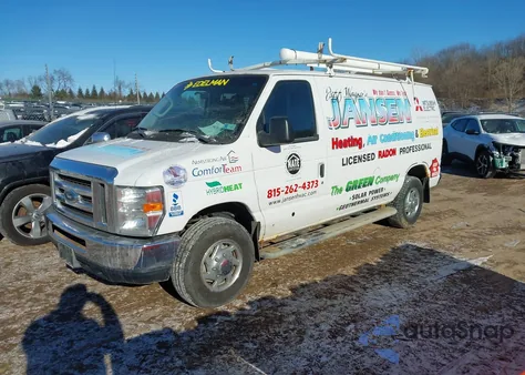 2013 Ford E-250 Commercial z USA, uszkodzony, nr VIN 1FTNE2EW4DDB06918